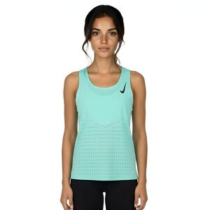 Nike Mint Green Aeroswift Dri Fit ADV Athletic/Running Singlet - Size Medium